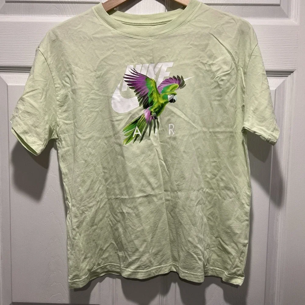Youth Girls Nike Air Parrot Mint Green Shirt Size XL Loose Fit‎